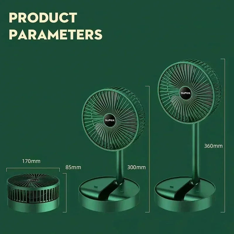 Low Noise Retractable Mini Fan