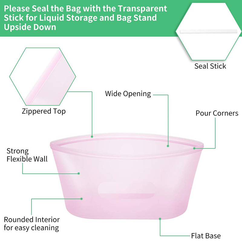 Silicone Food Storage Container - Reusable