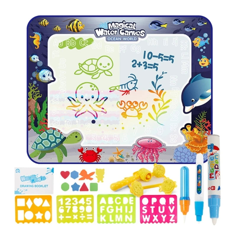 Mess Free Kids Coloring Mat - Full Set